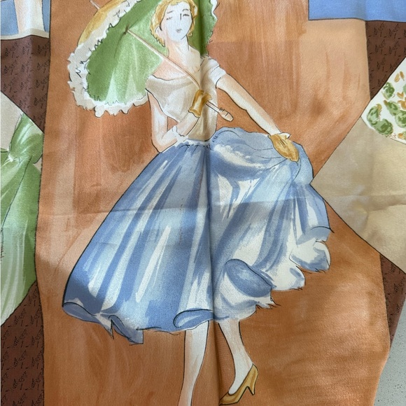 Bally vintage multicolor square print 100% silk scarf vintage EUC - Picture 10 of 15